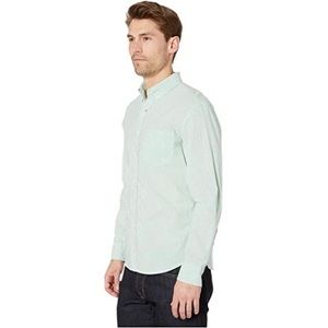 J Crew Mens Green Secret Wash Shirt Tailored Fit L